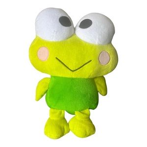 15” SANRIO 2012 KEROPPI GREEN FROG STUFFED ANIMAL PLUSH SOFT TOY HELLO KITTY BIG